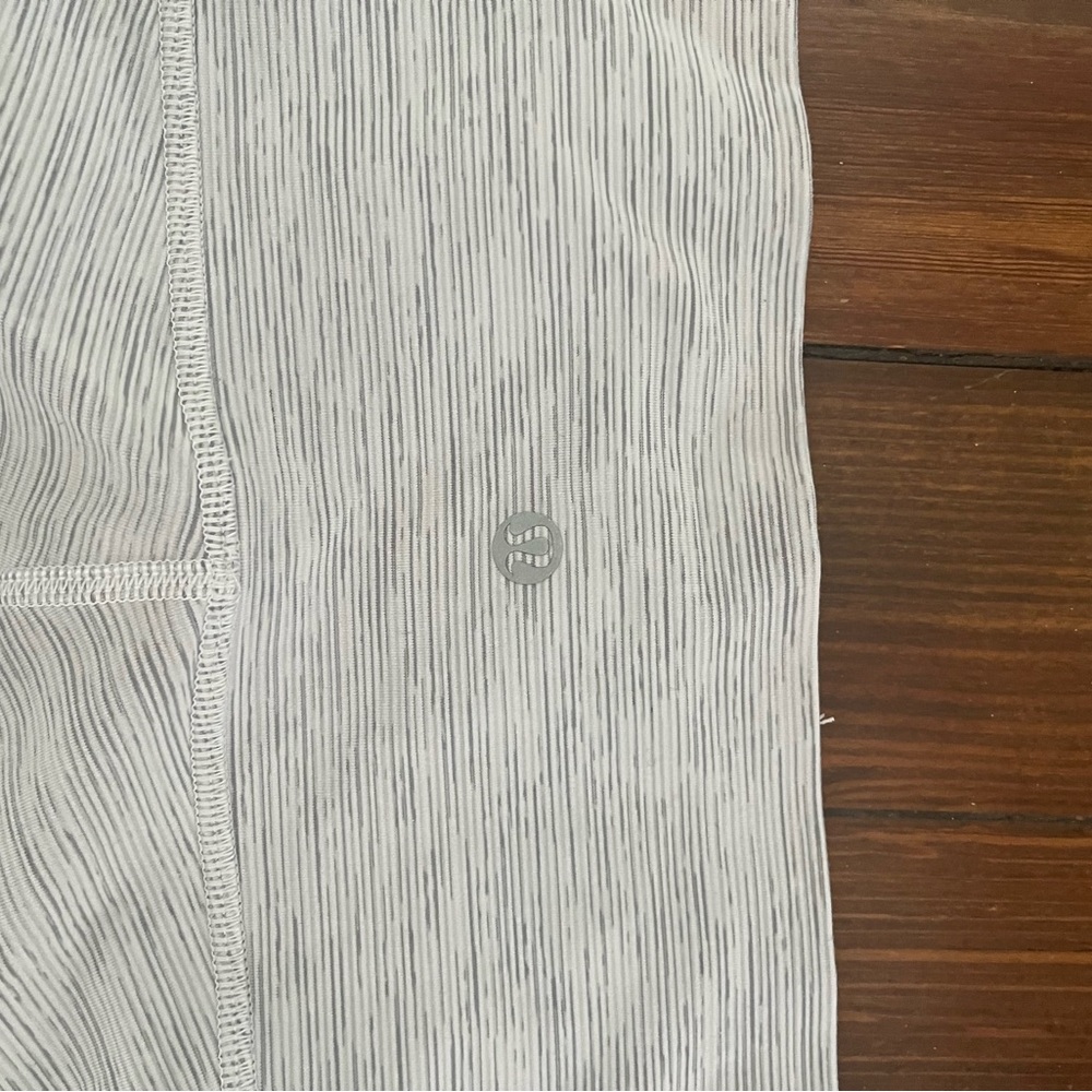 Lululemon Athletica Gray Striped Leggings